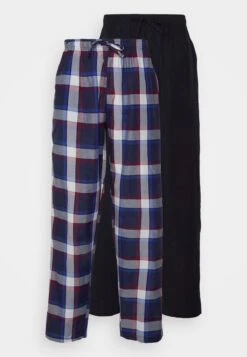 Pier One 2 Pack - Pyjamasbukse - 503 - Dark Blue_302 - Red -Pier One 063b88d7f4b14317a1b84bef67ff886c