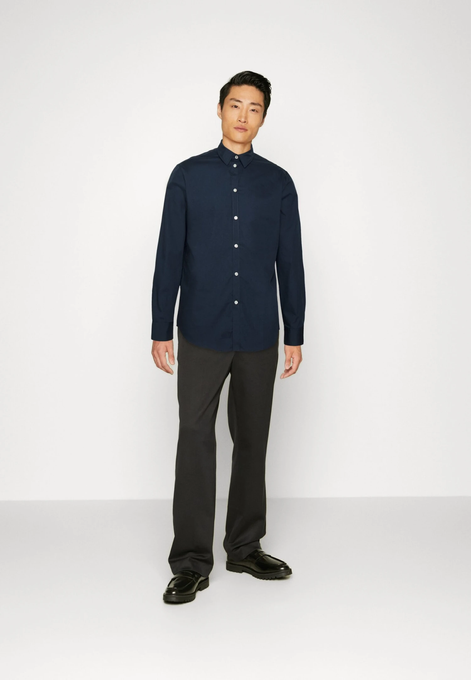 Pier One 3 Pack - Finskjorte - White/Light Blue/Dark Blue 3 Pier One 3 Pack - Finskjorte - White/Light Blue/Dark Blue