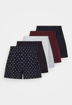 Pier One 5 Pack - Boxershorts - Dark Blue/Bordeaux/ Blue -Pier One 3422d9ed8c4f49da9db171652d2bfcfc