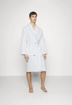 Pier One Shawl Towel Bathrobe - Badekåpe - White