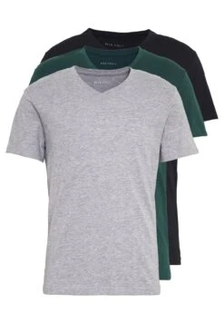 Pier One 3 Pack- T-Shirts - Black, Grey, Green