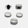 Pier One 5 Pack - Ring - Silver-Coloured 1 Pier One 5 Pack - Ring - Silver-Coloured -Pier One 65768a75a5d543ca91b10f69f03754c4
