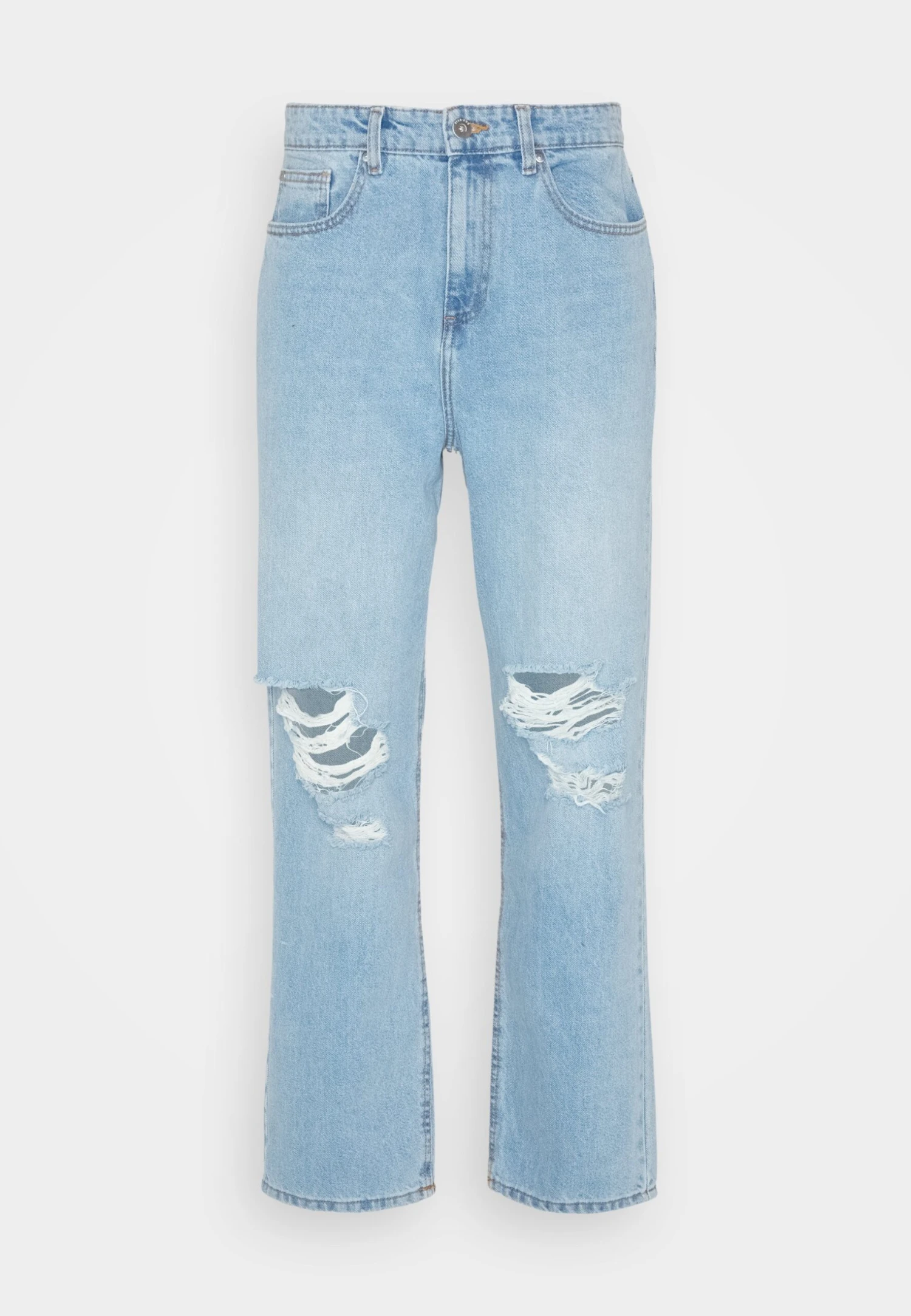 Pier One Distress On Knees - Jeans Relaxed Fit - Light Blue Denim 7 Pier One Distress On Knees - Jeans Relaxed Fit - Light Blue Denim - Bilde 5