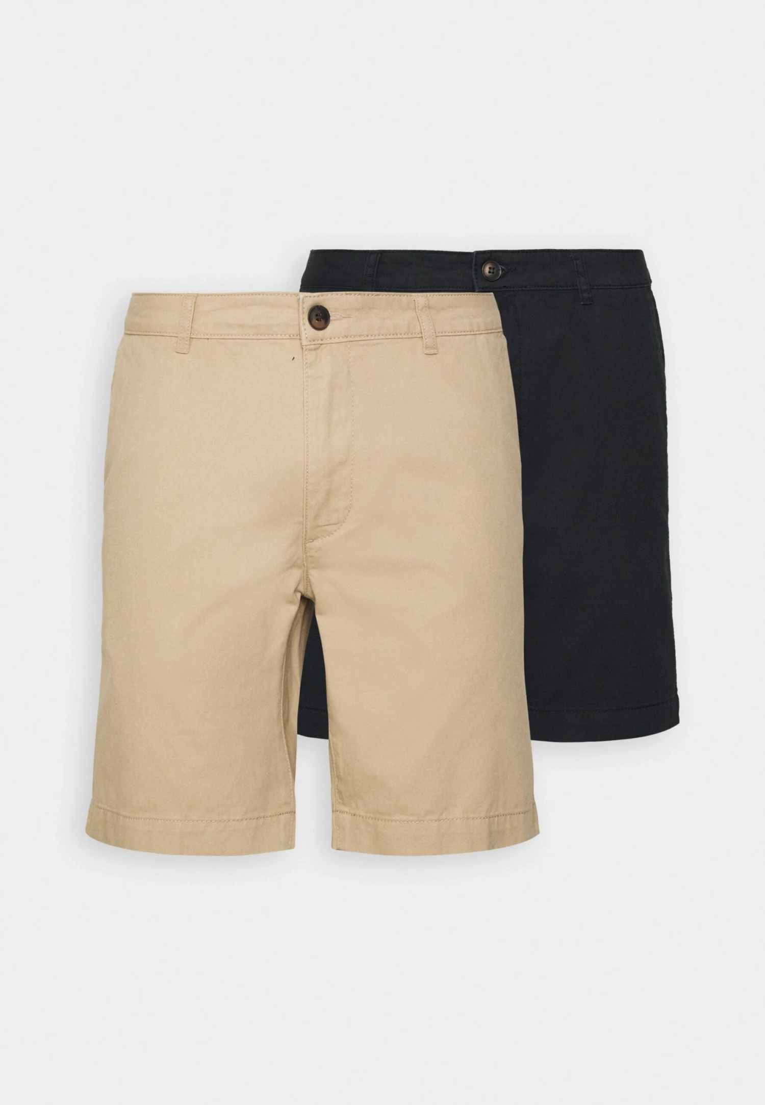 Pier One 2 Pack - Shorts - Tan/Black 7 Pier One 2 Pack - Shorts - Tan/Black - Bilde 5