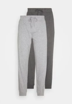 Pier One 2 Pack - Pyjamasbukse - Mottled Dark Grey/Mottled Grey -Pier One 7438e3af94d84f41a7e5cef68ab55737