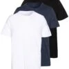 Pier One 3 Pack - T-Shirts - Black/White/Blue