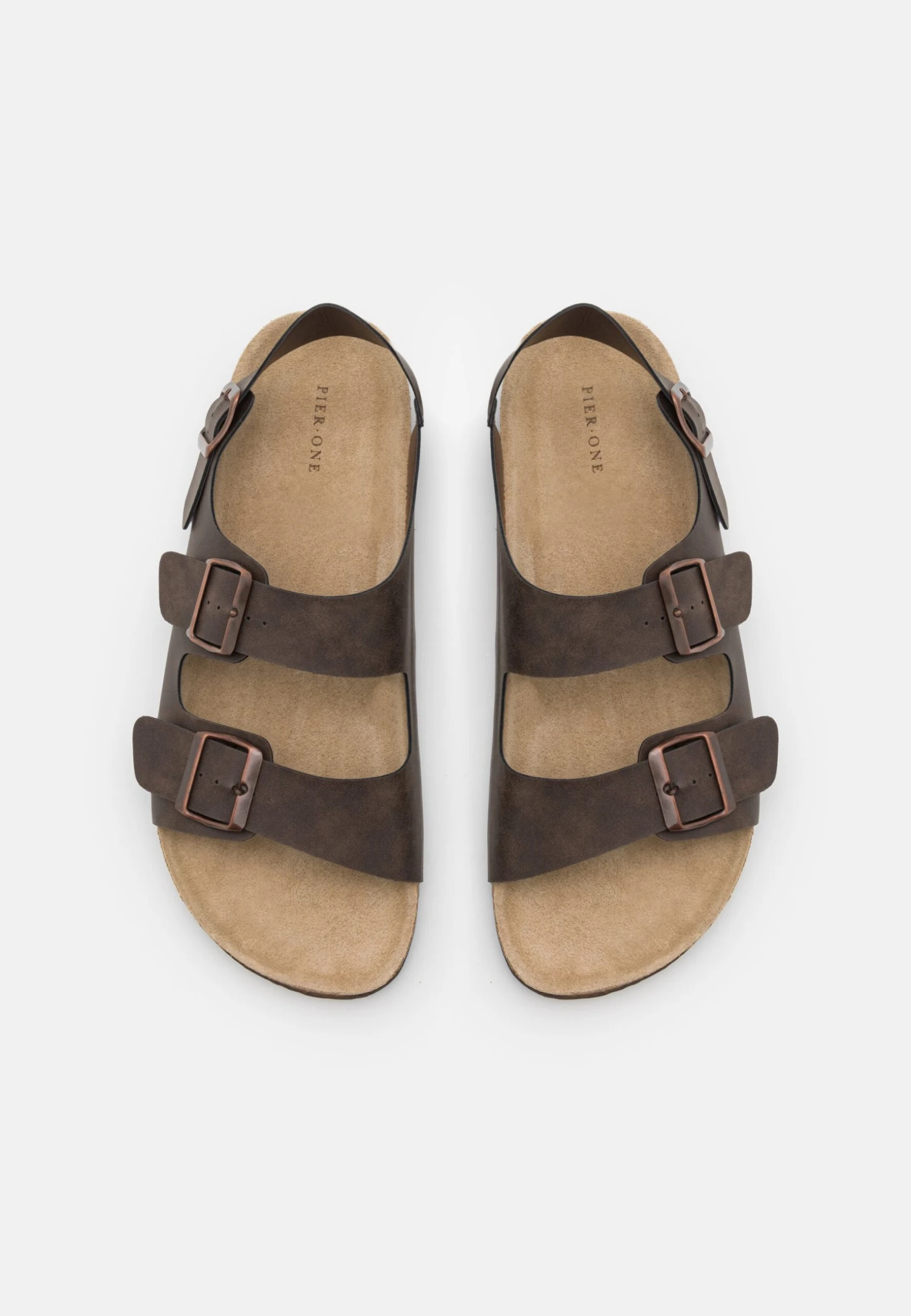 Pier One Unisex - Sandaler - Dark Brown 6 Pier One Unisex - Sandaler - Dark Brown - Bilde 4