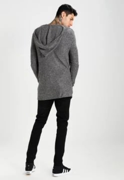 Pier One Cardigan - Light Grey/Black -Pier One aa6e455cd4a245a4b7194b9115e6e005