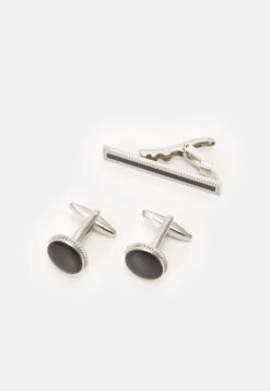 Pier One Set - Lommetørkle - Black/Silver-Coloured -Pier One af718bb6ea53446385ba8c5b356de5e5