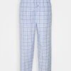 Pier One Pyjamasbukse - Light Blue/White