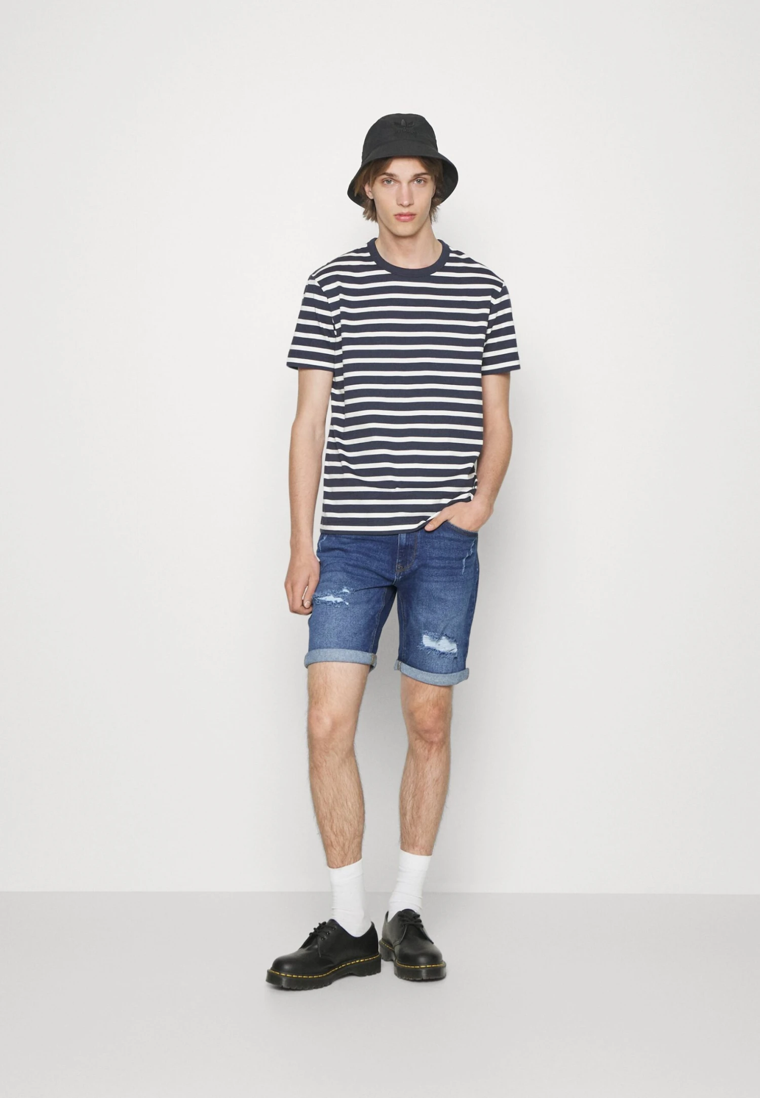 Pier One Jeansshorts - Dark Blue Denim 4 Pier One Jeansshorts - Dark Blue Denim - Bilde 2