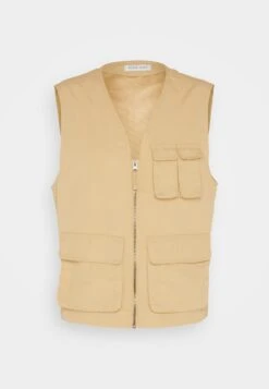 Pier One Vest - Tan -Pier One bea11cf259644319acacea296c66fde9