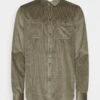 Pier One Corduroy Overshirt - Skjorte - Khaki -Pier One c1328894408d43f0ba0d5179b0ddb4ec