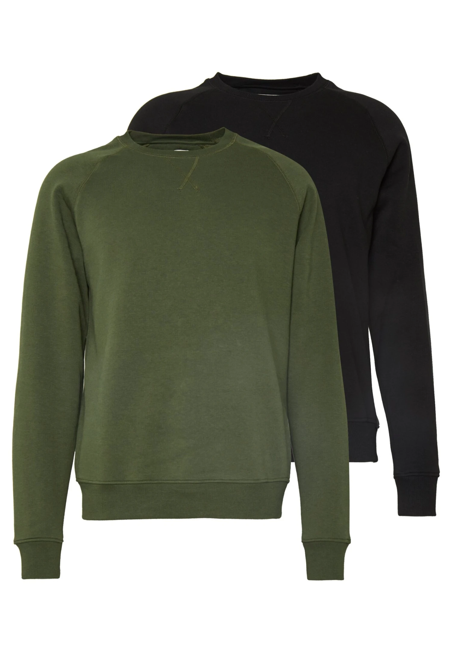 Pier One 2 Pack - Sweatshirt - Khaki/Black 3 Pier One 2 Pack - Sweatshirt - Khaki/Black