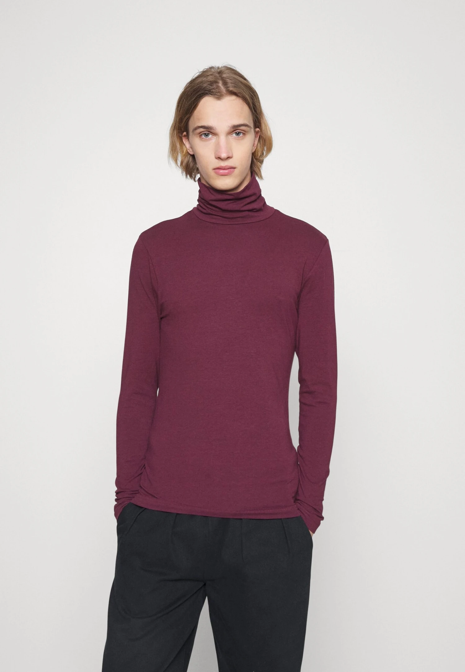 Pier One 2 Pack - Topper Langermet - Bordeaux/Dark Blue 4 Pier One 2 Pack - Topper Langermet - Bordeaux/Dark Blue - Bilde 2