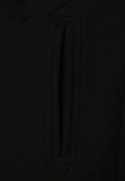 Pier One Kort Kåpe / Frakk - Black -Pier One f98ad9164e9e43bd97fdd8c0b6de9848