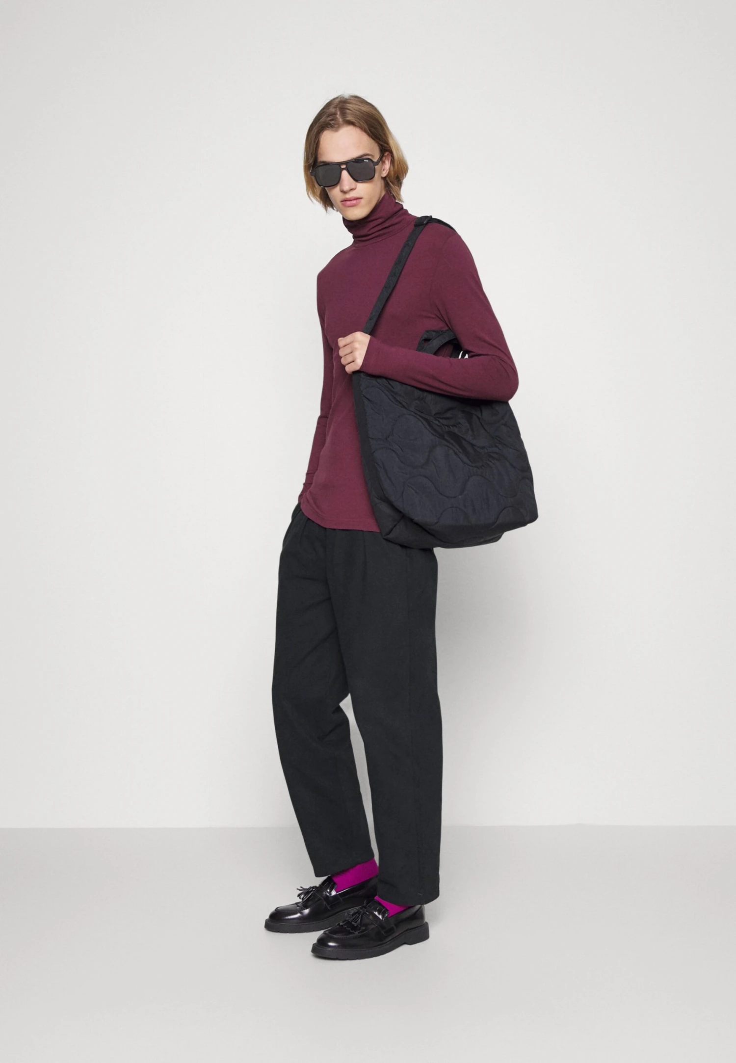 Pier One 2 Pack - Topper Langermet - Bordeaux/Dark Blue 3 Pier One 2 Pack - Topper Langermet - Bordeaux/Dark Blue