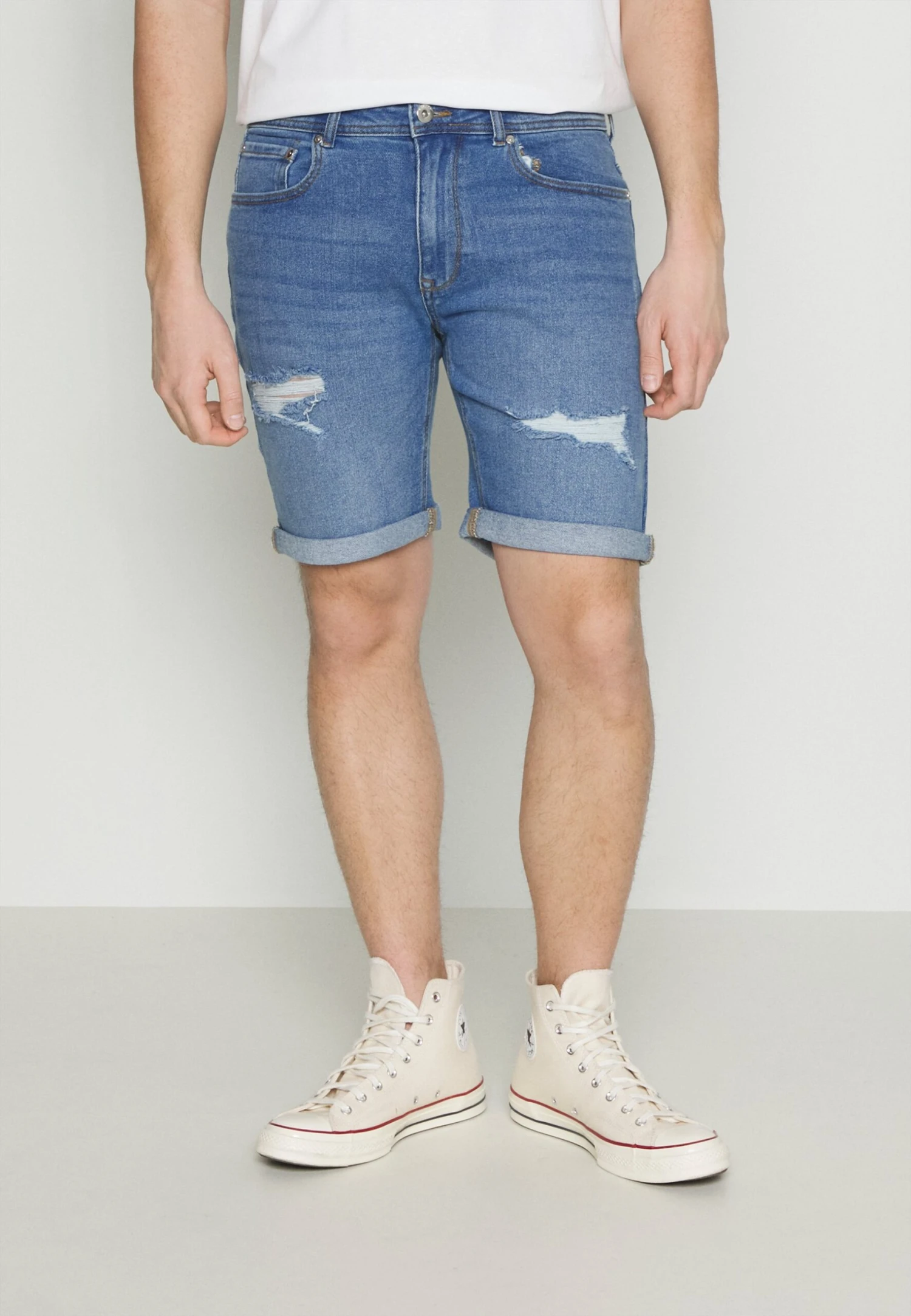 Pier One Jeansshorts - Blue Denim 3 Pier One Jeansshorts - Blue Denim
