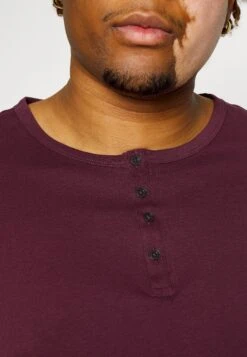 Pier One 2 Pack - Topper Langermet - Dark Grey/Red -Pier One fe47a3cadda14904895cd6888afaa165