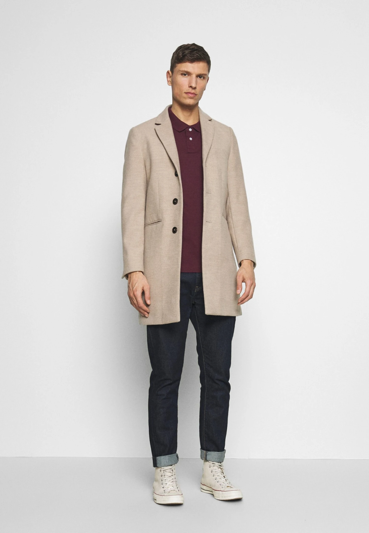 Pier One 2 Pack - Poloskjorter - Dark Blue/Bordeaux 3 Pier One 2 Pack - Poloskjorter - Dark Blue/Bordeaux